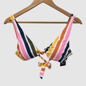 California Waves Stripe Swim Top Bra M ($29)